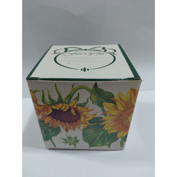 Vintage NOB 1991 Potpourri Press Sunflower Coffee Mug 9 Oz With Original Box - Picture 6 of 7